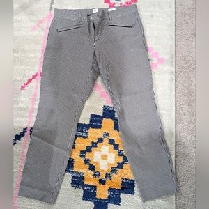 Gap Stripe Skinny Ankle/Cropped Pants - Navy And White - Size 12